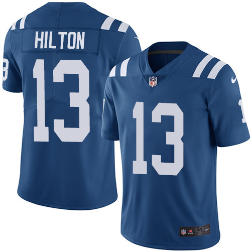 Indianapolis Colts #13 Limited T.Y. Hilton Royal Blue Nike NFL Home Men JerseyVapor Untouchable jerseys